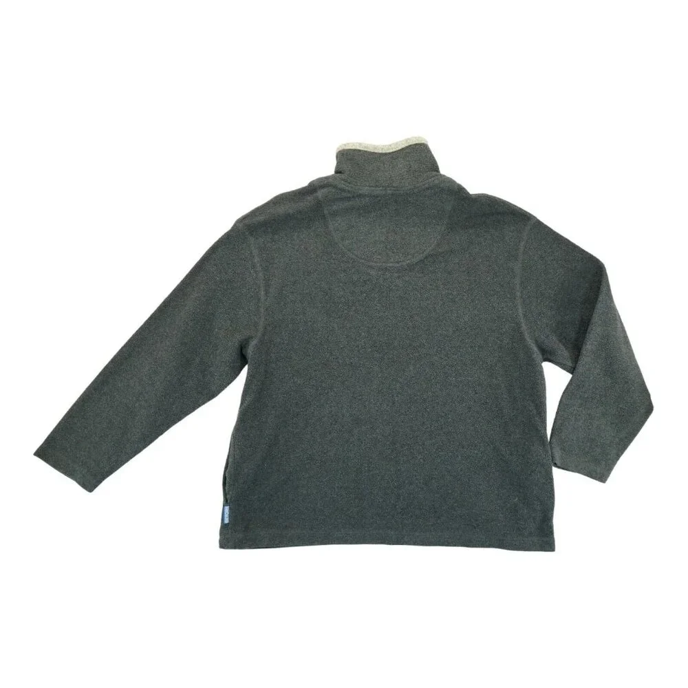 Disney Eeyore Womens Fleece Sweatshirt 1/4 Zip L Gray Unit‎ 45 Poly Blend